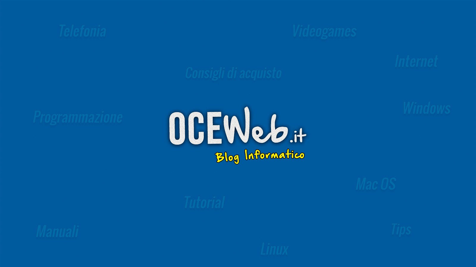 Anteprima del progetto OCEWeb.it