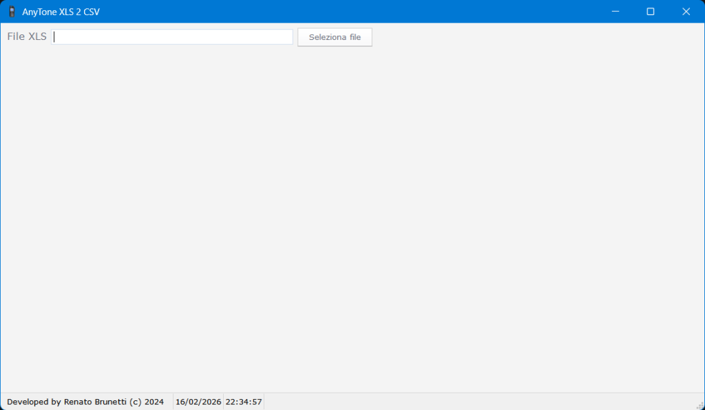 AnyTone XLS to CSV