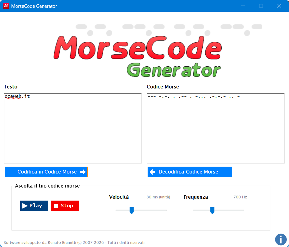 Morse Code Generator (Desktop)